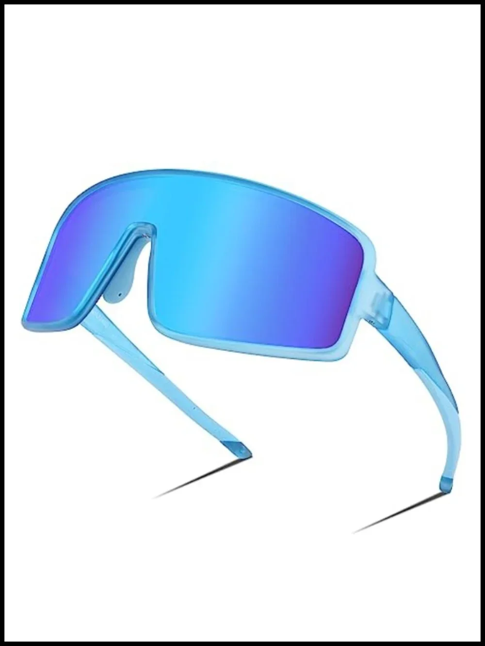 Polarized Oversized Shield Sports Sunglasses for Running Cycling Baseball